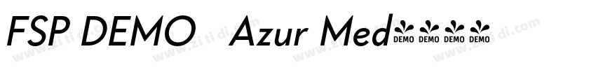 FSP DEMO   Azur Med字体转换